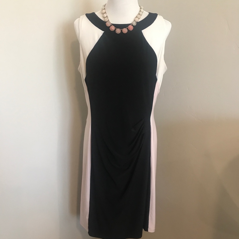 Beautiful Lauren Color Block Dress
